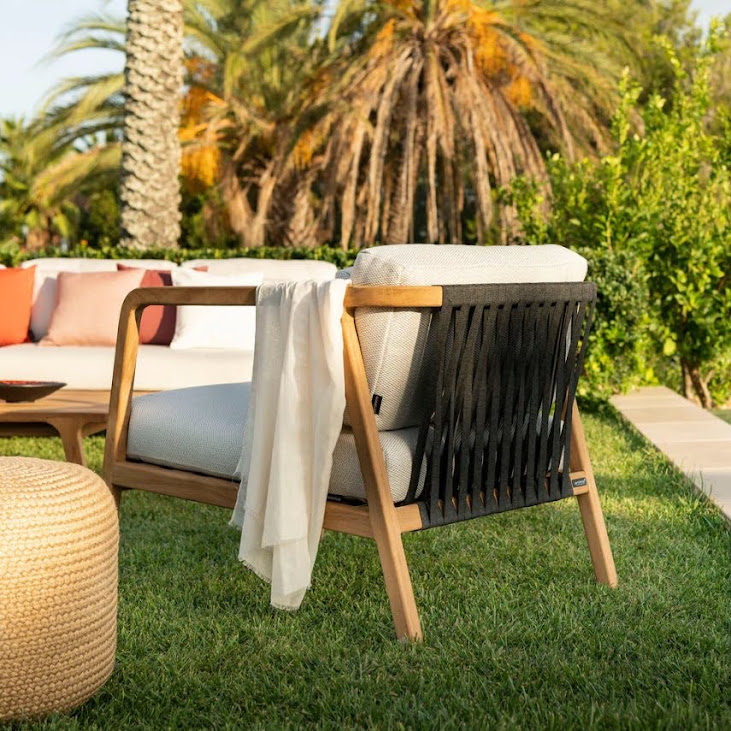 Patio deep seating chair sofa by Indonesian teak garden furniture manufacture - Image 2