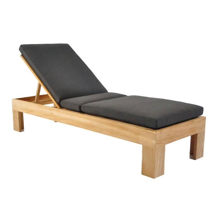 resort sunlounger outdoor by Indonesian teak garden furniture manufacture - Image 2